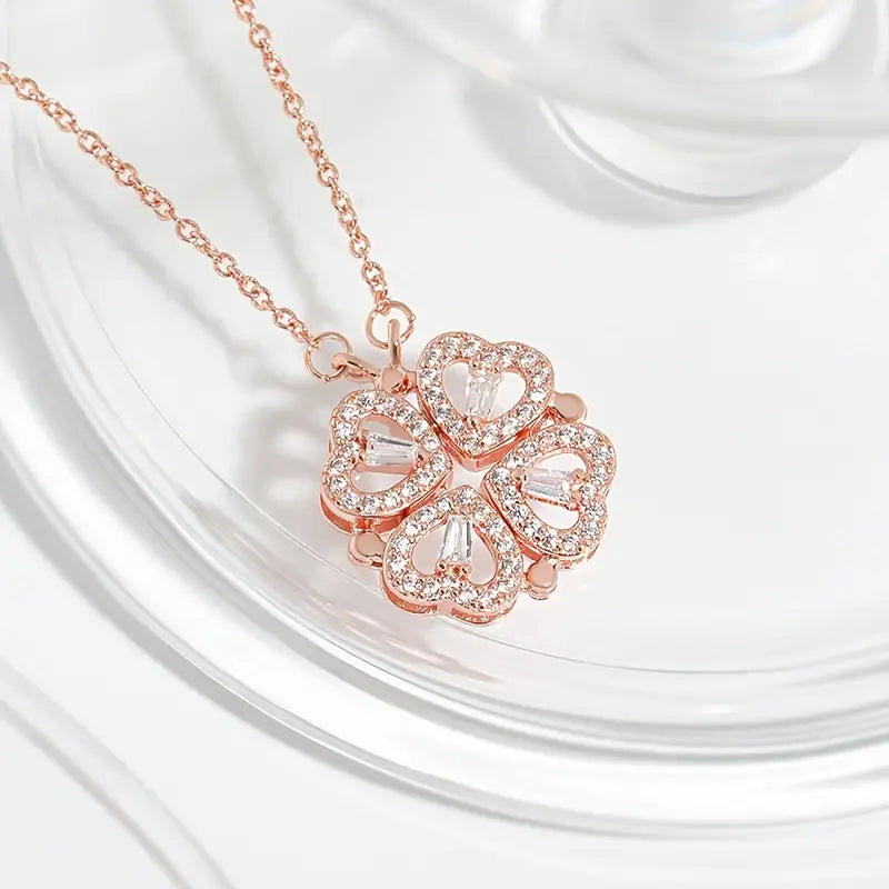Clover Hearts Necklace