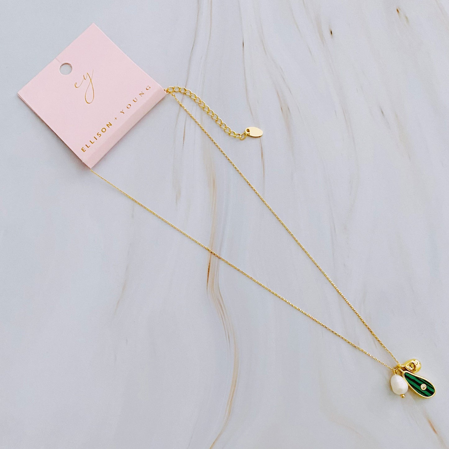 Ellie Three Charms Necklace
